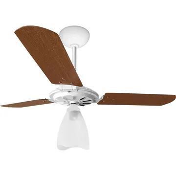 Ventilador Teto Yris Branco e Mogno JRF000005F 180W 220V VENTEX-104