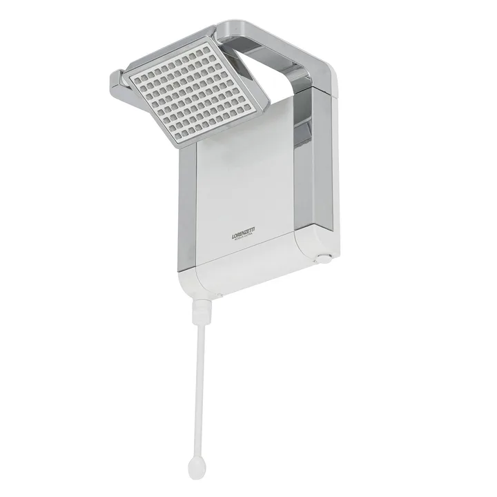Chuveiro Elétrico Eletrônico 220V 6800w Branco e Cromado Quadrado Acqua Star Lorenzetti, imagem 1 de 10