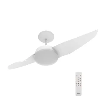 Ventilador de Teto com Controle Remoto Aliseu Double ECO 2 Pás 110,5 cm Branco Bivolt