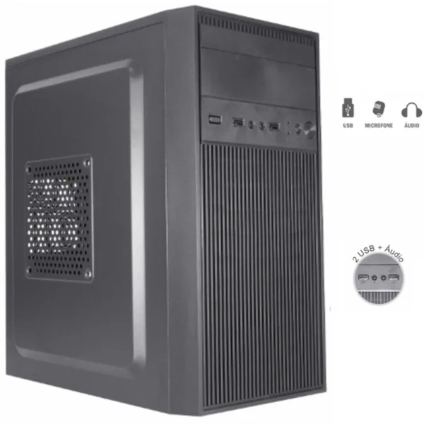 Computador Desktop Pc Cpu Montado Star Intel Core I5 4gb Hd 500gb – Windows 10 Trial, imagem 1 de 3