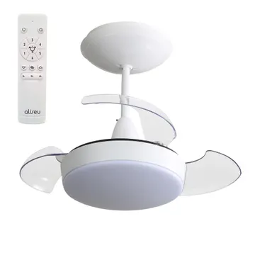 Ventilador de Teto Controle Remoto Retrátil PRO3 Pás 57cm Branco Bivolt Aliseu