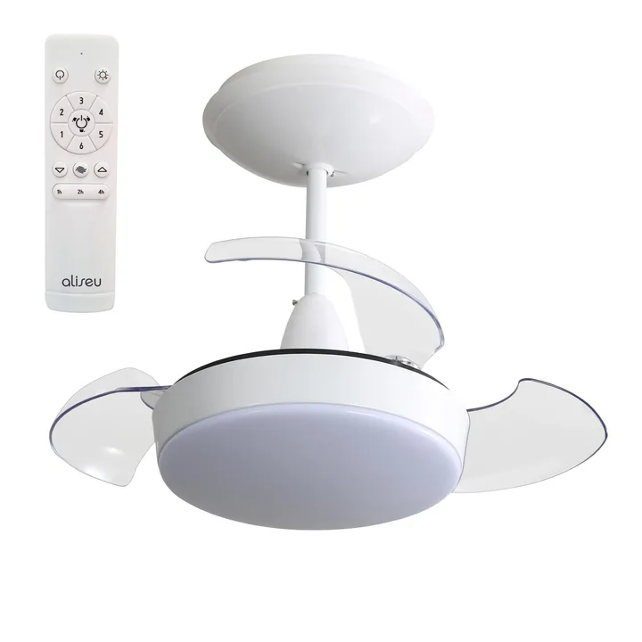 Ventilador de Teto Controle Remoto Retrátil PRO3 Pás 57cm Branco Bivolt Aliseu, imagem 1 de 4