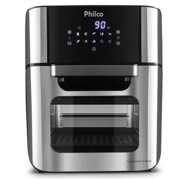 Air Fryer Oven Sem Óleo Philco Pfr2200 12l 1800w Com Funções Desidratar Reaquecer E Assar 220v