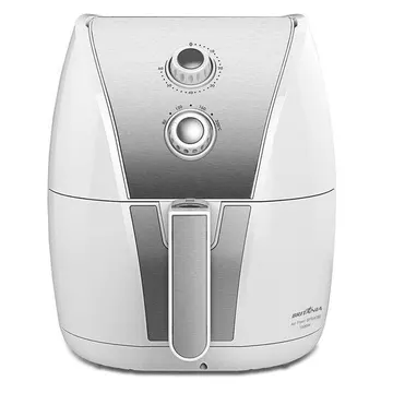 Fritadeira Air Fryer Britânia Bfr40bi 5l 1500w Cesto Removível Antiaderente Branca 220v