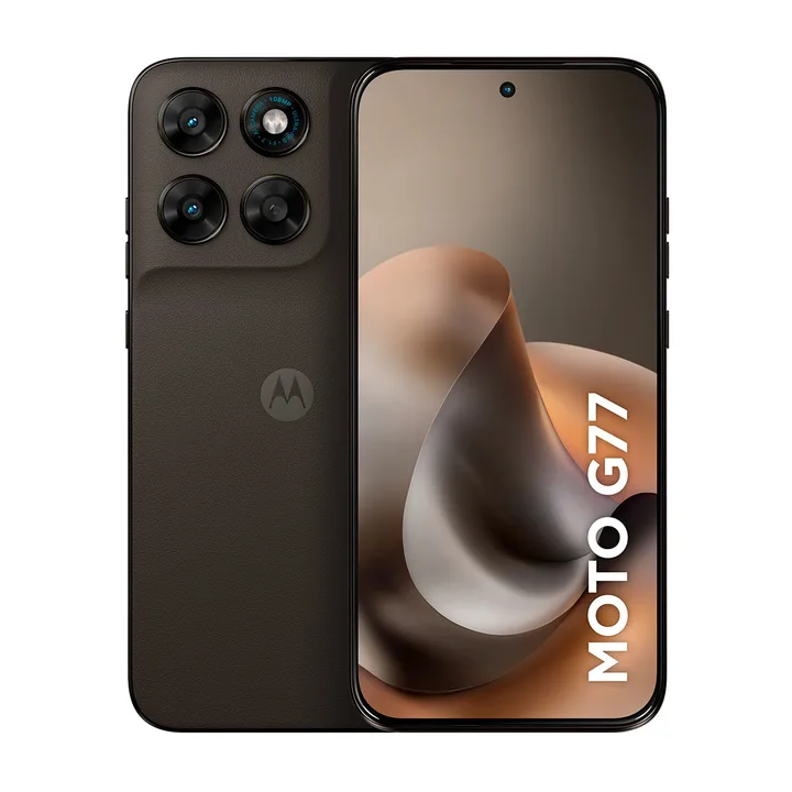 Smartphone Motorola Moto G77 5G 256GB 8GB RAM Câmera 108MP Ultra-Pixel Tela 1.5K AMOLED 120Hz, imagem 1 de 9