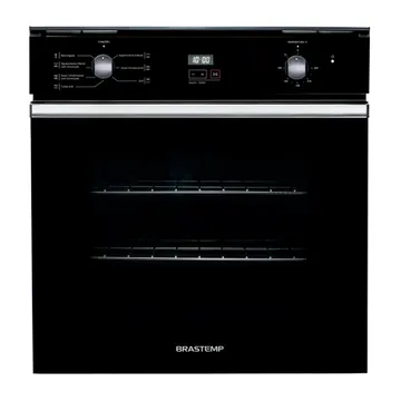 Forno Elétrico de Embutir 84L Brastemp com Grill e Timer BOC84AE Preto 220V