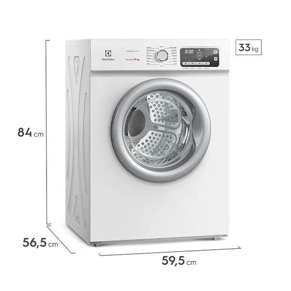 Secadora De Roupas Electrolux 11kg Branca Essential Care Com Função Antirrugas (stl11) 220v, imagem 1 de 8