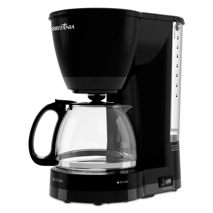 Cafeteira Elétrica Britânia BCF20A Preto 127V Cafeteira Elétrica Britânia BCF20A Preto 127V, imagem 1 de 11