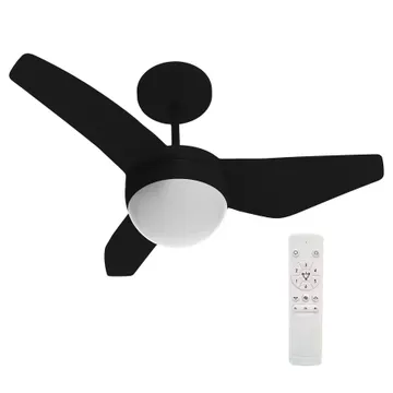 Ventilador de Teto com Controle Remoto Inspire Nano Eco 3 Pás 83 cm Preto Bivolt