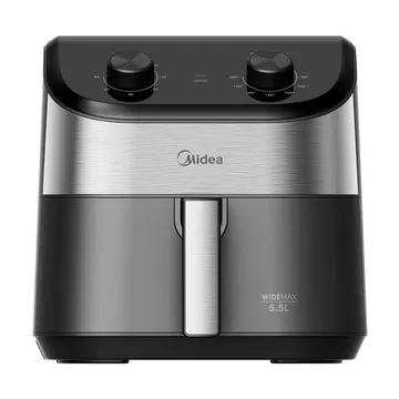 Fritadeira Air Fryer 5 5l Widemax Preto E Inox Midea Fwm55p2 - 220v