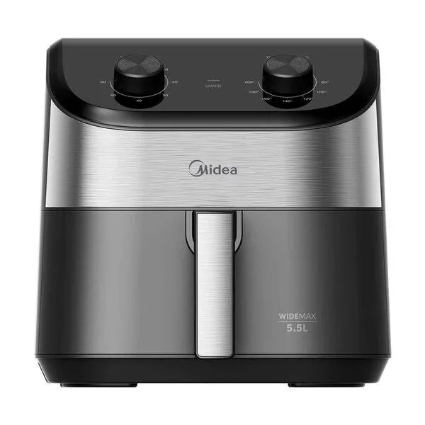 Fritadeira Air Fryer 5 5l Widemax Preto E Inox Midea Fwm55p2 - 220v, imagem 1 de 10