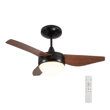 Ventilador de Teto com Controle Remoto Inspire Nano ECO 3 Pás 80,4cm Imbuia Bivolt