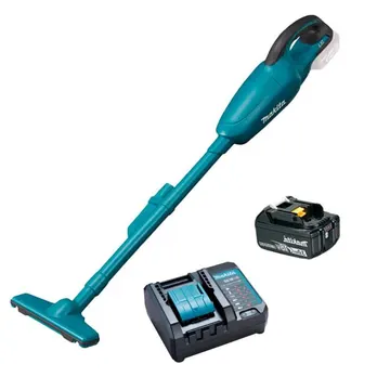 Aspirador de Pó Portátil 18V com 1 Bateria 3Ah e Carregador MAKITA-DCL180ZC
