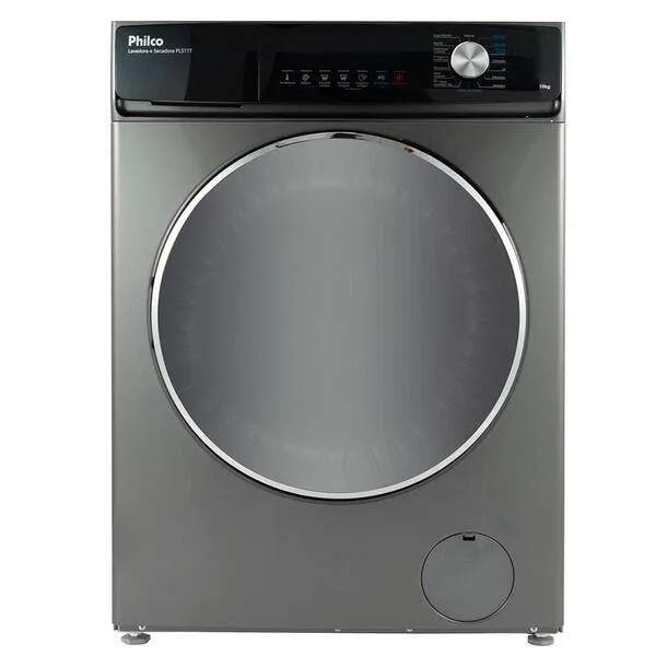 Lava E Seca 16 Programas Eco Inverter Philco 10 Kg Inox Pls11t - 110v, imagem 1 de 10