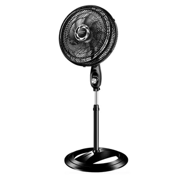 Ventilador de Coluna Mondial Turbo NVT40C 40cm 8 Pás 3 Velocidades Preto Prata 110V