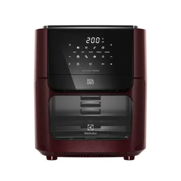 Air Fryer Oven Electrolux Por Rita Lobo 12l Digital Vermelha Escura Experience 1700w (eaf86) 127v