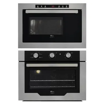Kit Forno Elétrico Fischer Infinity Embutir 50l 5 Funções Inox + Micro-ondas Infinity 25l Inox 220v