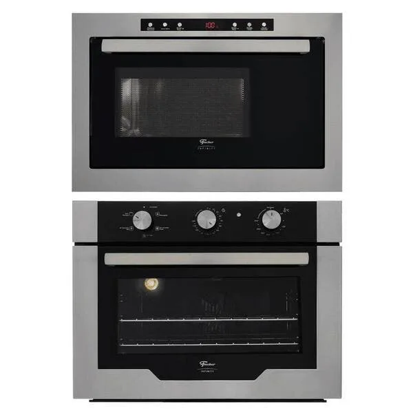 Kit Forno Elétrico Fischer Infinity Embutir 50l 5 Funções Inox + Micro-ondas Infinity 25l Inox 220v, imagem 1 de 8