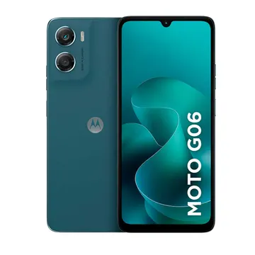 Smartphone Motorola Moto G06 4G 128GB 4GB RAM Tela 6,9" Câmera 50MP IA Bateria 5200mAh Azul Marinho