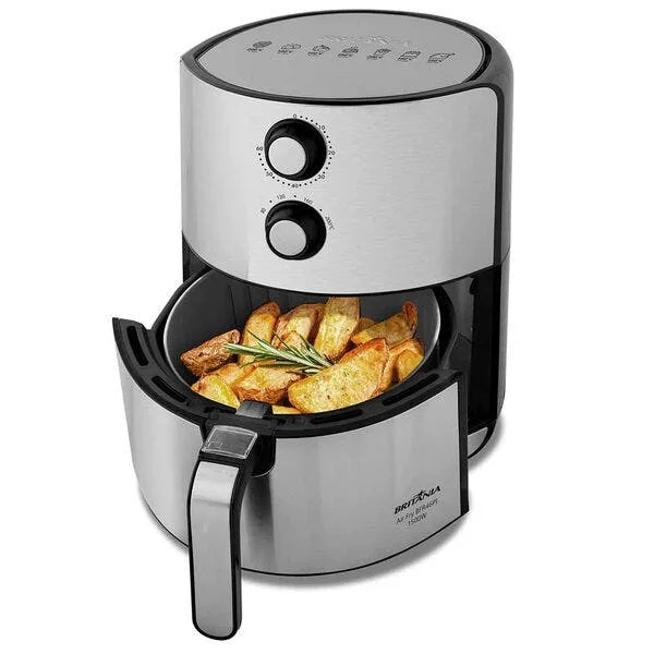 Fritadeira Elétrica Air Fry Britânia 4 6 Litros Inox Bfr46pi - 127 Volts, imagem 1 de 9