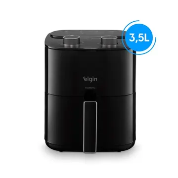 Air Fryer Elgin Facilita Fry 3,5l Sem Óleo Preta