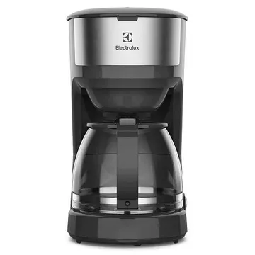 Cafeteira Elétrica Electrolux 30 Xícaras Efficient Função Manter Aquecido Cor Inox Preta (ecm20) 127v