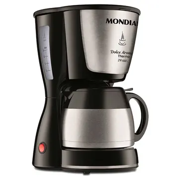 Cafeteira Elétrica Mondial Dolce Arome C-33JT 24 Xícaras Preto 110V