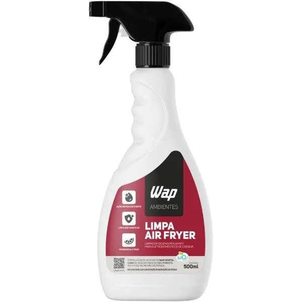 Limpa Air Fryer Limpa Fácil Cozinha Fogão Eletrodoméstico Desengordurante Limpeza Profunda Fragrância Citrus 500ml - Wap, imagem 1 de 5