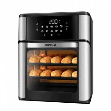 Fritadeira Elétrica Air Fryer Mondial Forno Oven Afo-12l-bi 12l