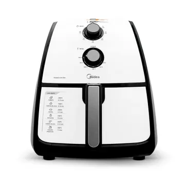 Air Fryer 4L Midea 127V (110V) FRA41 Branca e Preta