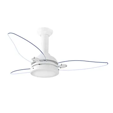 Ventilador de Teto com Controle Remoto Aristocrata 3 Pás 109 cm Transparente 127V (110V) Loren Sid