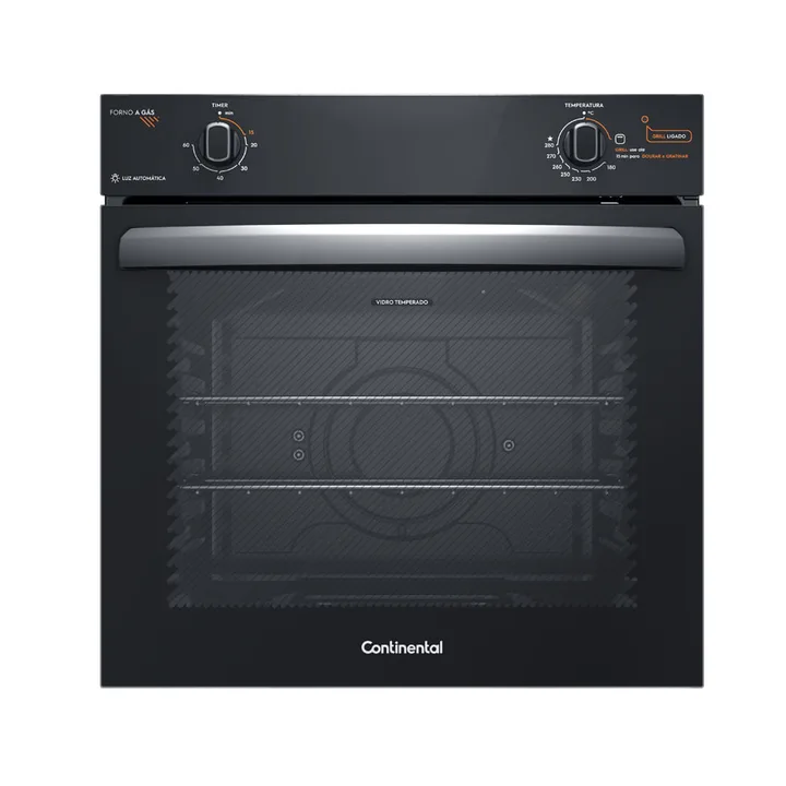 Forno de Embutir a Gás Continental 80L com Toplimpafácil (OC8GM) 220V, imagem 1 de 5