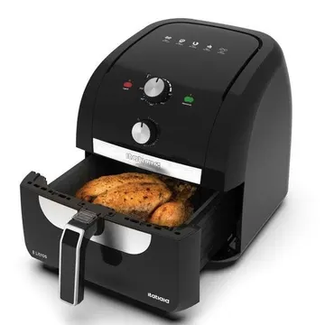 Fritadeira Eletrica Air Fryer Itatiaia 8l Preta Timer 60 Min Temp. Até 200ºc - 127v