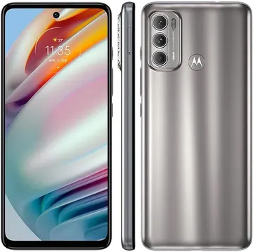 Smartphone Motorola Moto G60, 128GB, 4GB RAM, Octa-Core, Câmera Tripla 108MP, Tela 6.8", Android 11, Prata
