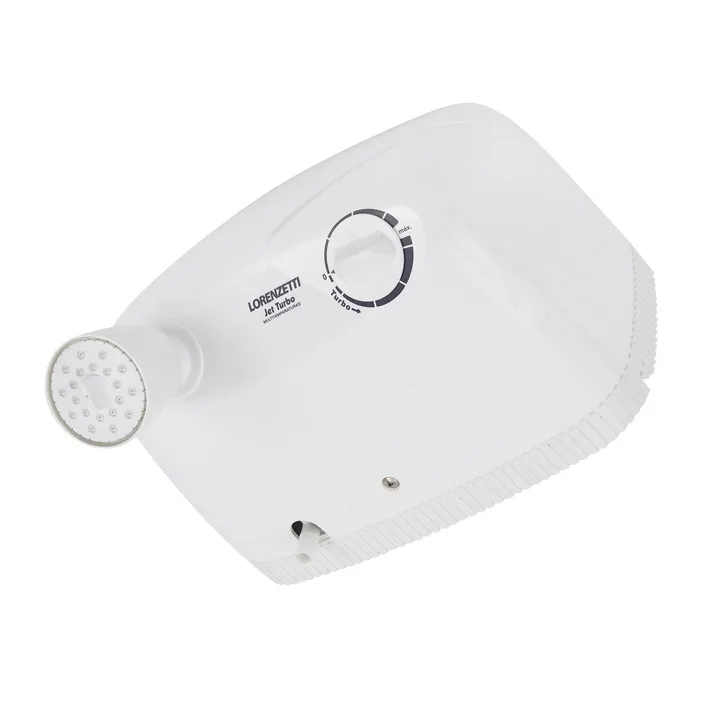 Chuveiro Elétrico Multitemperatura 127V (110V) 5500w Branco Redondo com Pressurizador Jet Turbo Lorenzetti, imagem 1 de 10