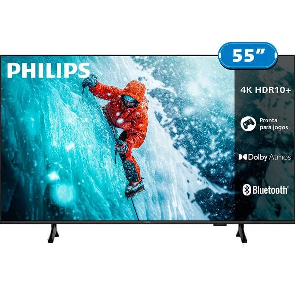 Smart Tv Philips 55, 4k Uhd, Titan Os, Dled - 55pug7300/78, imagem 1 de 10
