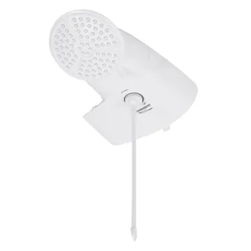 Chuveiro Elétrico Eletrônico 127V (110V) 5500w Branco Redondo com Pressurizador Top Jet Lorenzetti
