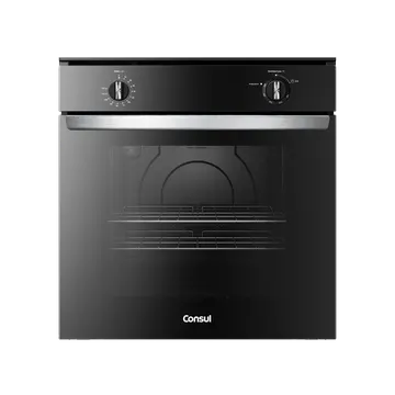 Forno a Gás de Embutir 78L Consul com Grill e Timer COA84CERNA Preto 220V