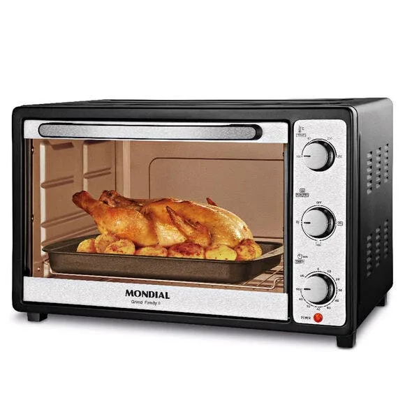 Forno Elétrico Mondial 52 Litros Grand Family Ii Preto Fr52 – 127 Volts, imagem 1 de 8