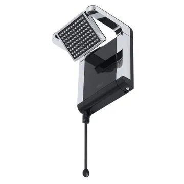 Chuveiro Elétrico Eletrônico 220V 6800w Preto e Cromado Quadrado Acqua Star Lorenzetti