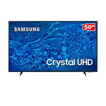 Samsung Smart TV 50" Crystal UHD 4K 50BU8000 2022, Painel Dynamic Crystal Color, Design Slim, Gaming Hub