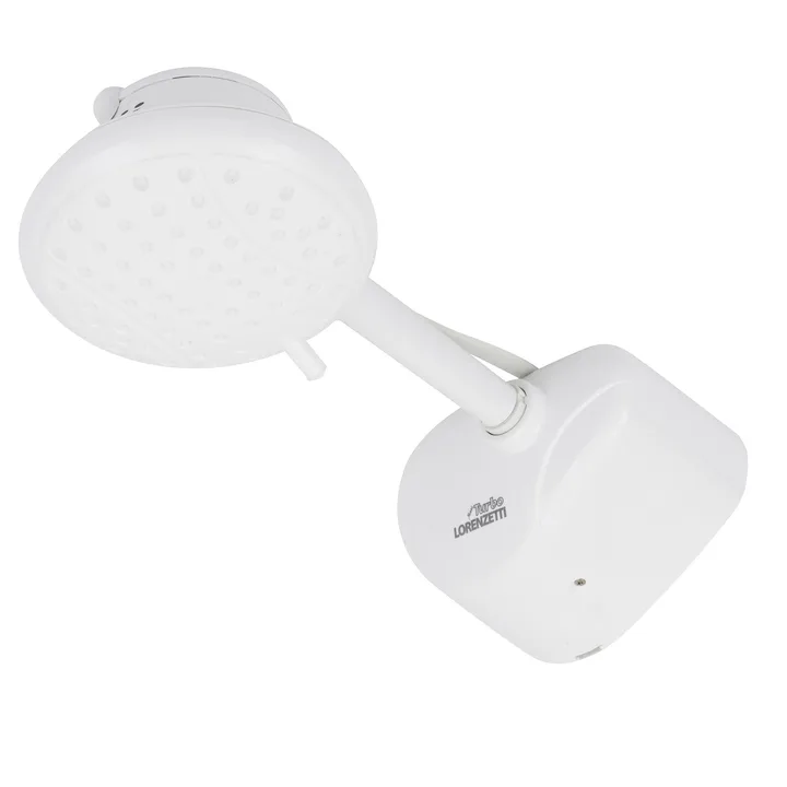 Chuveiro Elétrico Multitemperatura 127V (110V) 5500w Branco Redondo com Pressurizador Bella Ducha Lorenzetti, imagem 1 de 6