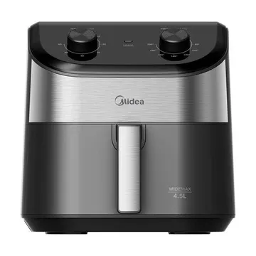 Fritadeira Air Fryer 4 5l Widemax Cyclone Preto E Inox Midea Fwm45p1 - 127v