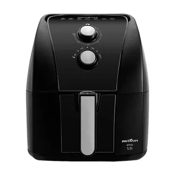 Fritadeira Air Fryer Britânia 5,5l Redstone Bfr50 Preta 1500w 127v