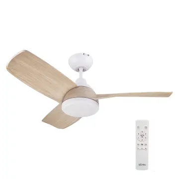 Ventilador de Teto com Controle Remoto Inspire Cherch com Led 3 Pás 108 cm Branco Bivolt