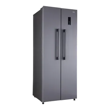 Geladeira Refrigerador Hq Frost Free Side By Side 460 Litros Cinza Hq-460sbsff