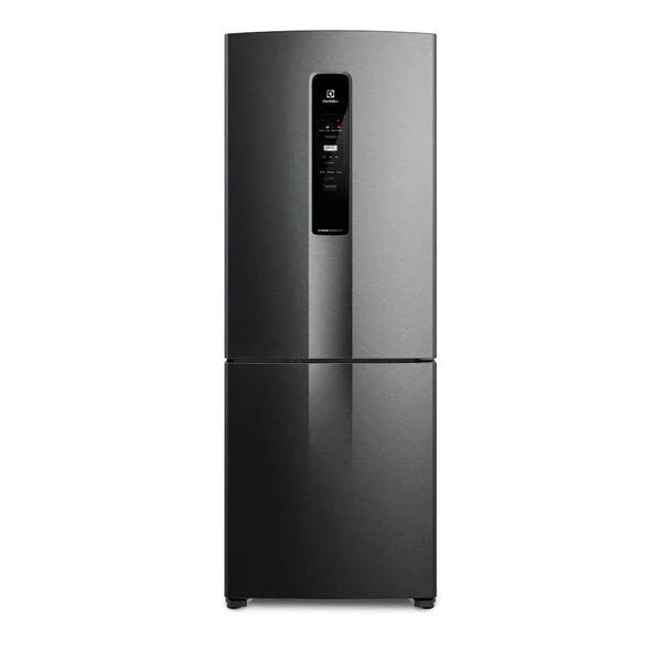 Geladeira Electrolux Frost Free Inverter 490l Com Autosense Inverse Black Inox Look (ib7b) 127 V, imagem 1 de 10