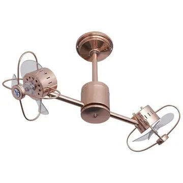 Ventilador de Teto com Controle Remoto Infinit 6 Pás 95 cm Cobre Bivolt Treviso