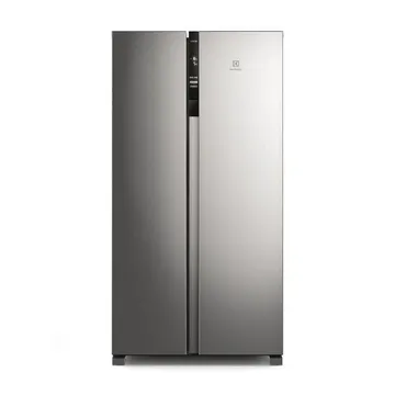 Geladeira Electrolux Frost Free Inverter 440l Efficient Com Autosense Side By Side Cor Inox Look (is4s) 127v