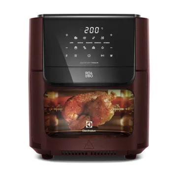 Air Fryer Oven Electrolux Rita Lobo 12l Digital Vermelha C/ Rotisserie E Grelha Antiaderente (eaf91) 220v